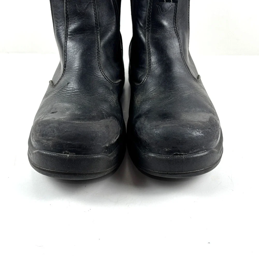 Thorogood Chelsea Work Boots Mens 8.5 Black Leather Good Slip‎ Resistant
